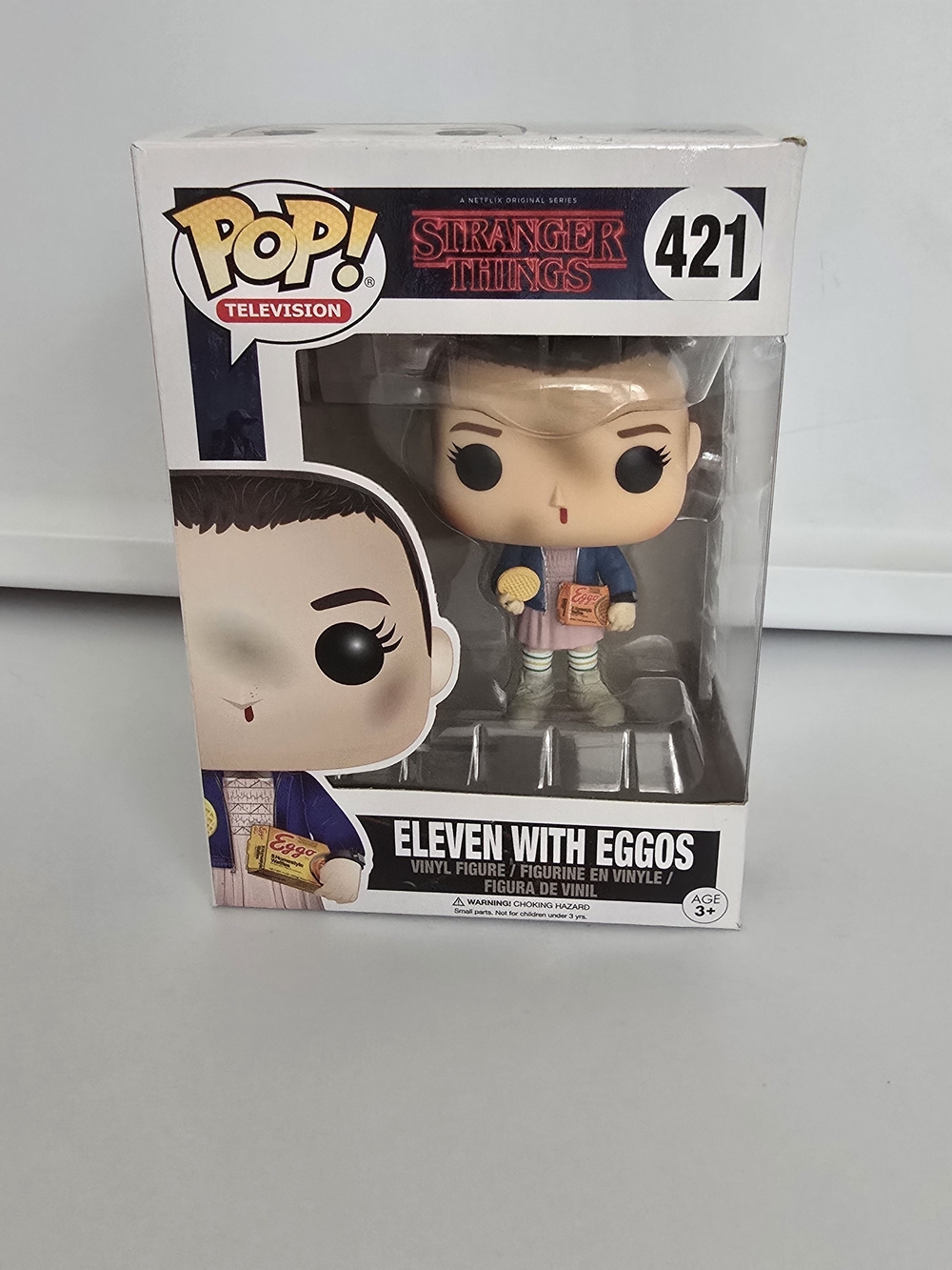 Funko Pop! Television Stranger Things #421 Eleven With Eggos - Blue Jacket